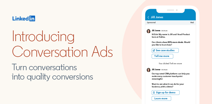 LinkedIn Introduces Conversation Ads