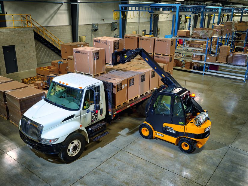 JCB's TLT 25 LPG Teletruk in warehouse