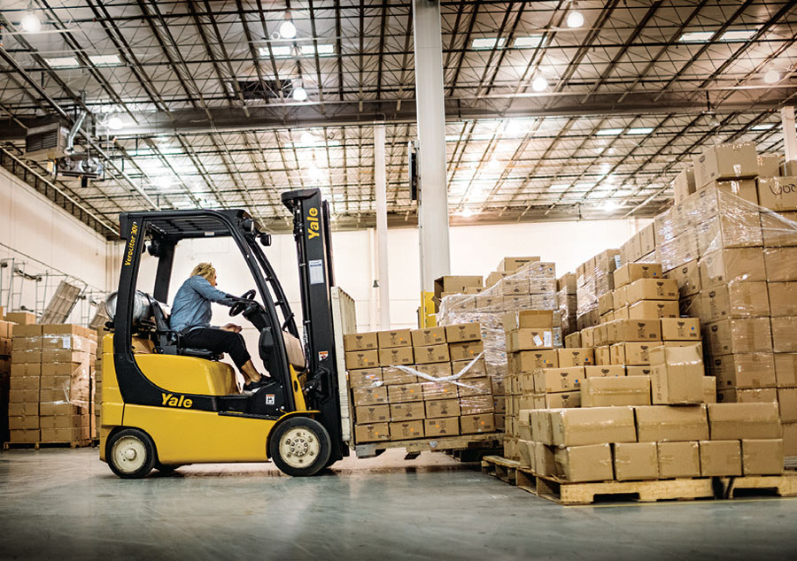 Propane Powered Forklift.